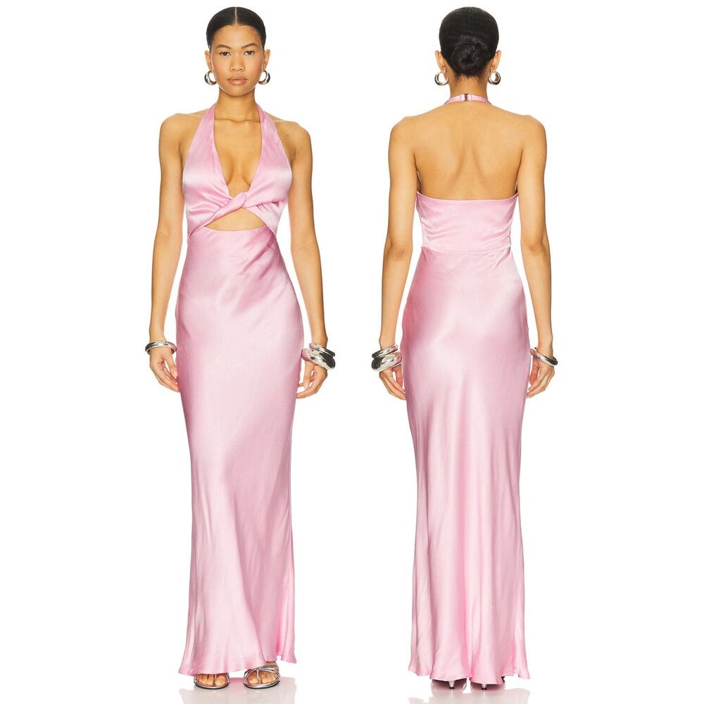 Bec & Bridge Sabia Maxi Dress Twist Halter Formal Party Prom Wedding Guest 8